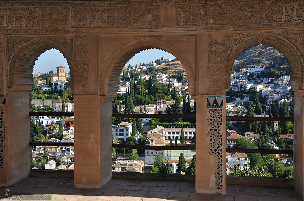 Albaicín desde los jardines del Partal