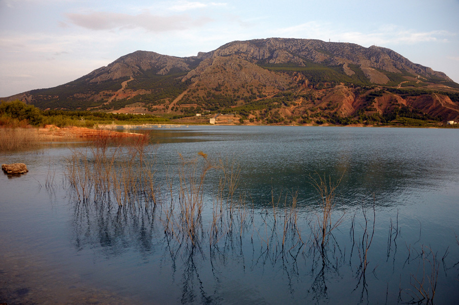 Jabalc�n desde el pantano del Negrat�n.