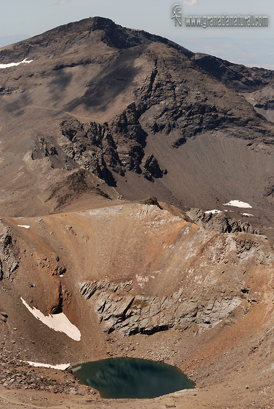 La laguna de la Caldera desde el Mulhacen