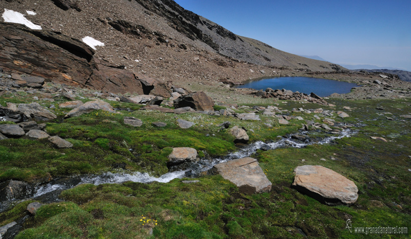 Laguna de los Tajos Coloraos. Lagunas de Sierra Nevada