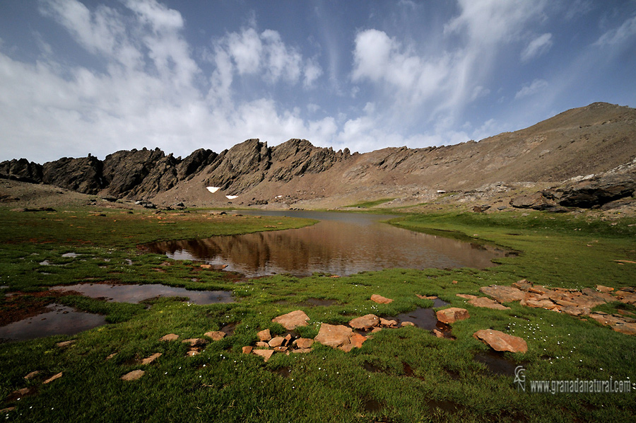 Laguna grande de Rio Seco. Lagunas de Sierra Nevada